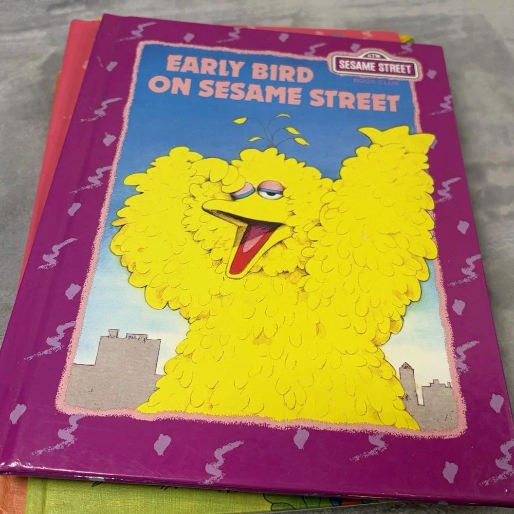 Sesame Street Book Lot 7 Vintage Grover Big Bird Count Muppets 1970s 80s